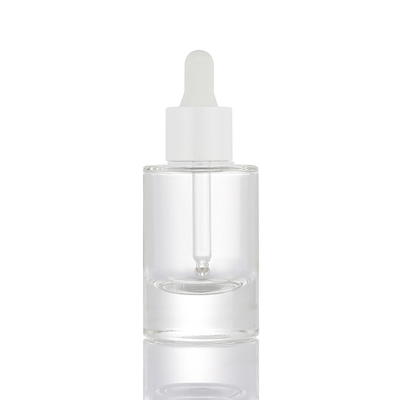 Usługa OEM / OEM przezroczysta matowa 30 ml płynna butelka z kroplomierzem do włosów