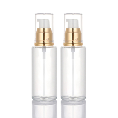 50 ml pusta butelka z rozpylaczem z matowego szkła z opakowaniem kosmetycznym z pompką