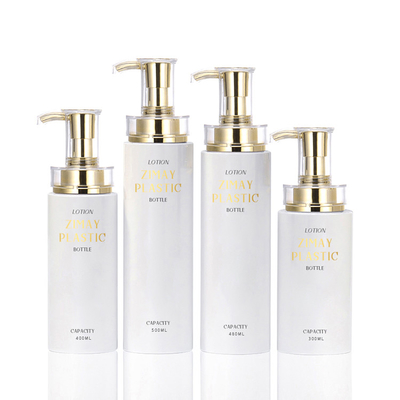 Biały okrągły pusty pojemnik na balsam bezpowietrzny Mały ekologiczny 300 ml Mini Balsam Luksusowy szampon do butelek