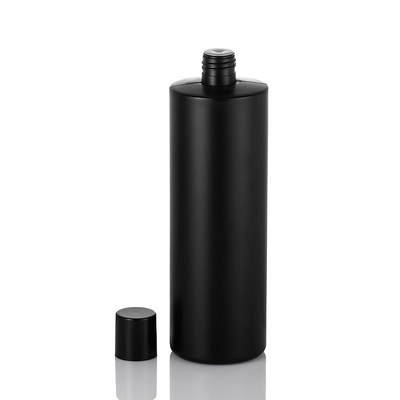 Matowa plastikowa butelka o pojemności 100 ml z nakrętką PE Czarny materiał z tworzywa sztucznego