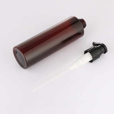 Okrągły bursztynowy szampon do butelek opryskiwacz z pompką 150 ml 200 ml 250 ml do żelu pod prysznic