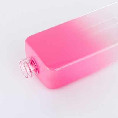 500 ml pusta przezroczysta butelka na balsam kosmetyczny z pompą bezpowietrzną Gradient Pink Black