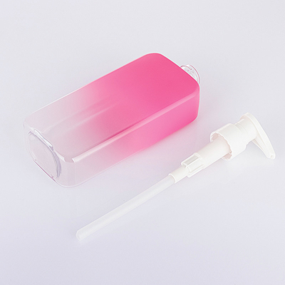 500 ml pusta przezroczysta butelka na balsam kosmetyczny z pompą bezpowietrzną Gradient Pink Black