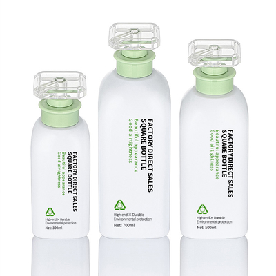 Wielokrotnego napełniania Niestandardowa 300 ml 500 ml 700 ml Zielone przedłużanie włosów Plastikowa balsam do mycia ciała Butelka z żelem pod prysznic