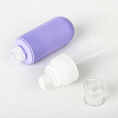 Fioletowy 4 Oz PET Matte Plastic Serum Lotion Drobna mgiełka Butelka z rozpylaczem 2 Oz Krem do twarzy Zestaw kosmetycznych słoików