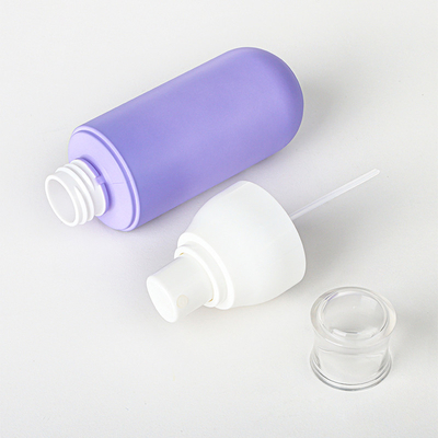 Fioletowy 4 Oz PET Matte Plastic Serum Lotion Drobna mgiełka Butelka z rozpylaczem 2 Oz Krem do twarzy Zestaw kosmetycznych słoików