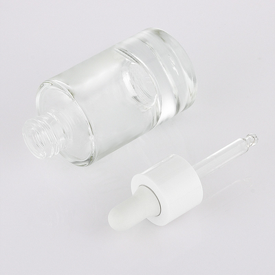 Usługa OEM / OEM przezroczysta matowa 30 ml płynna butelka z kroplomierzem do włosów