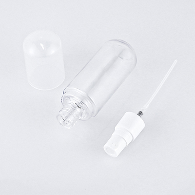 PETG Wyczyść pusta okrągła plastikowa butelka z rozpylaczem do włosów do balsamu do pielęgnacji skóry