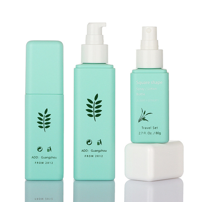 Eleganckie zielone zestawy opakowań kosmetycznych 50g 80g 100ml 160ml Prosty styl