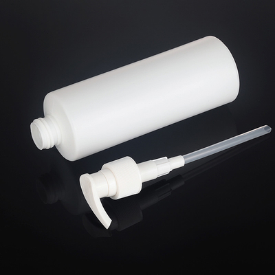143 mm 300 ml biała okrągła butelka kosmetyczna z PE do pakowania żelu pod prysznic