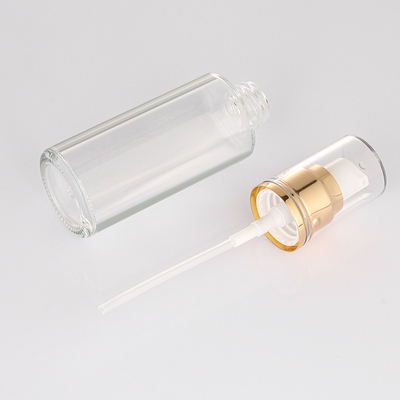 50 ml pusta butelka z rozpylaczem z matowego szkła z opakowaniem kosmetycznym z pompką