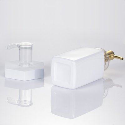 Frosted Airless Lotion Pump Butelki, dozownik do pompek kosmetycznych ze złotą pokrywką