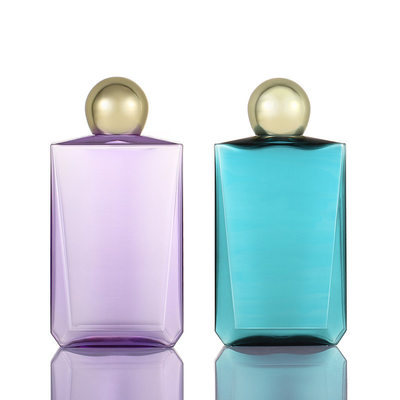 300ml 500ml Kolorowa zakręcana butelka perfum ze złotą nakrętką