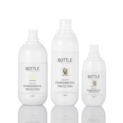 Białe 2 Oz przezroczyste plastikowe butelki z rozpylaczem Materiał PET Okrągły kształt do perfum