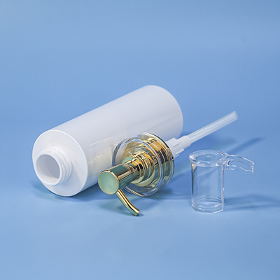 Biały okrągły pusty pojemnik na balsam bezpowietrzny Mały ekologiczny 300 ml Mini Balsam Luksusowy szampon do butelek