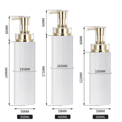 Biały okrągły pusty pojemnik na balsam bezpowietrzny Mały ekologiczny 300 ml Mini Balsam Luksusowy szampon do butelek