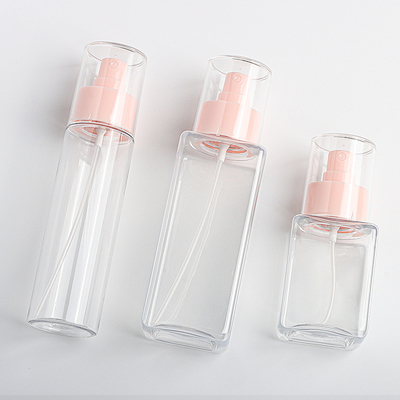 Plastikowe butelki z rozpylaczem PET 100 ml Drobna mgła Sitodruk z ustami 24 mm