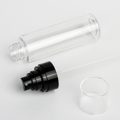 100 ml pusta przezroczysta plastikowa butelka z rozpylaczem, cylindryczna butelka z rozpylaczem do kosmetyków