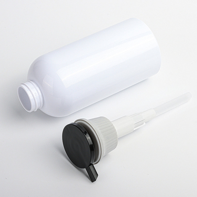 400 ml pustych pojemników Okrągły balsam Plastikowy szampon PET i odżywka Butelka z pompką bezpowietrzną