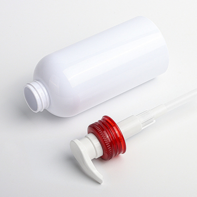 350 ml 500 ml biała czerwona pompa Pusty szampon do mycia ciała Plastikowy okrągły pojemnik Butelki z balsamem