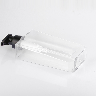 Recykling 300 ml 500 ml przezroczysta normalna zwykła plastikowa butelka szamponu i odżywki z pompką do ciała