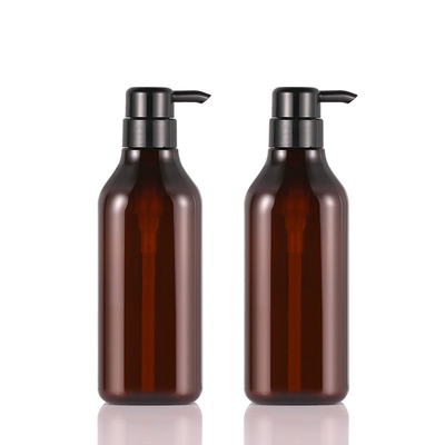 Butelka z matowym bursztynowym balsamem do ciała z pompką 1000 ml