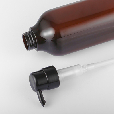 Butelka z matowym bursztynowym balsamem do ciała z pompką 1000 ml