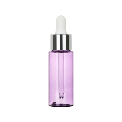 Grube plastikowe butelki z zakraplaczem 30 ml PET z tworzywa sztucznego Sitodruk