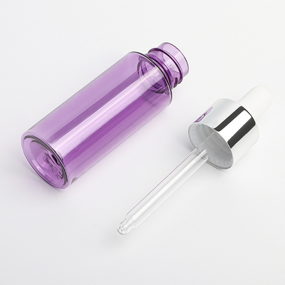 Grube plastikowe butelki z zakraplaczem 30 ml PET z tworzywa sztucznego Sitodruk