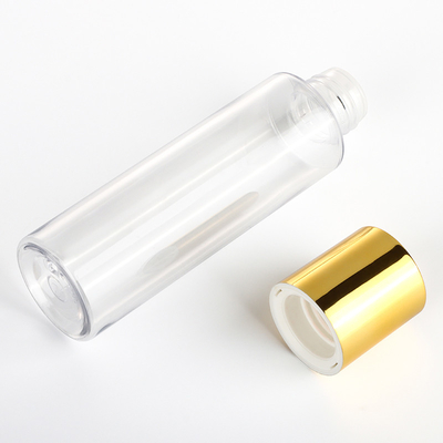 Plastikowe pojemniki kosmetyczne ze złotym wieczkiem 120 ml 150 ml Pusta butelka z tonerem z balsamem