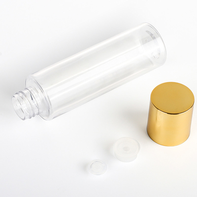Plastikowe pojemniki kosmetyczne ze złotym wieczkiem 120 ml 150 ml Pusta butelka z tonerem z balsamem